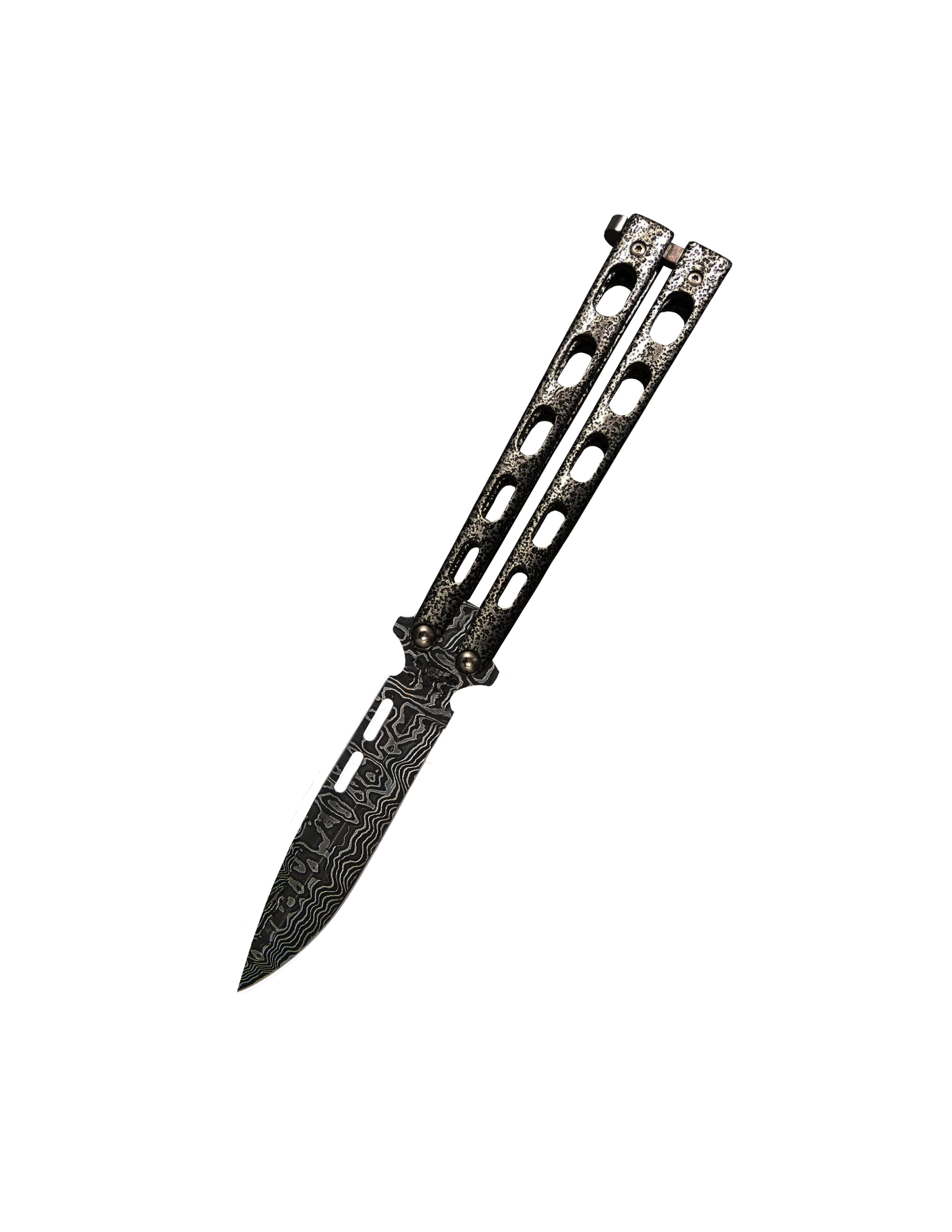5″ Clip Point Butterfly Damascus – 115D 3 5″ Clip Point Butterfly Damascus – 115D