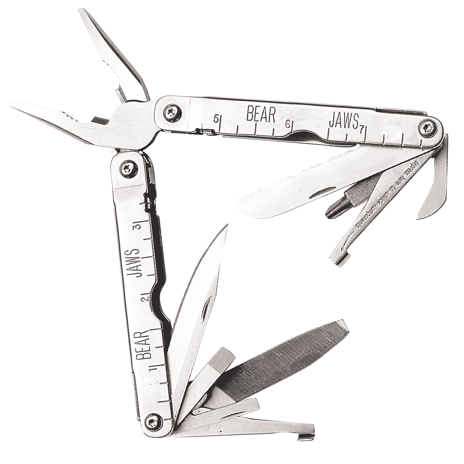 4 In. Bear Jaws™ Locking Multi-Tool W/Sheath – 155L 3 4 In. Bear Jaws™ Locking Multi-Tool W/Sheath – 155L
