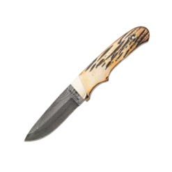7-7/8″ Genuine India Stag Bone™ Pro Skinner Damascus – 549D