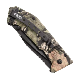 4-1/2″ Double Blade Gut And Skinner Black Blade Real Tree Edge – BE522 -BEAR AND SON CUTLERY Sales 61522 2