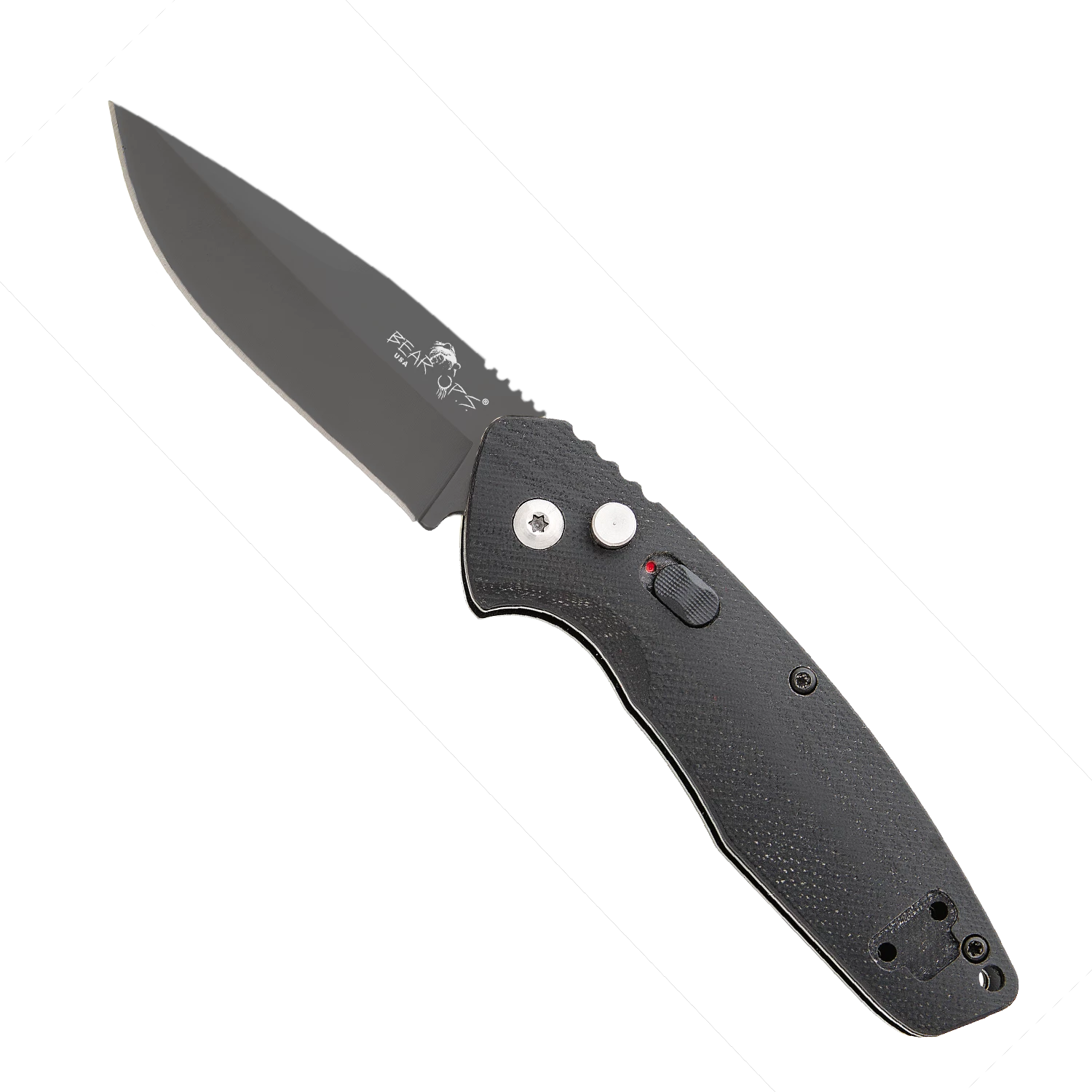 4-1/8″ Auto Bold Action® X Black G10 With Black Blade – AC-1000-B4-B 3 4-1/8″ Auto Bold Action® X Black G10 With Black Blade – AC-1000-B4-B