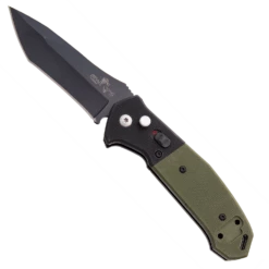 5″ Auto Bold Action® V Black/OD Green G10 Handle With Black Blade – AC-550-B4-B