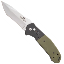 5″ Auto Bold Action® V Black/OD Green G10 Handle With Bead Blast Finish – AC-550-B4-P