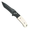 5″ Auto Bold Action® V White Smooth Bone Handle With Black Blade – AC-550-WSB6-B -BEAR AND SON CUTLERY Sales AC 550 WSB6 B 1