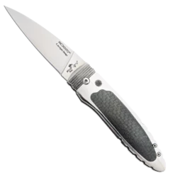 4″ Incognito Auto Stainless Steel Carbon Fiber Handle Satin Finish Blade ||Steve Jernigan Design|| – AC-800-CF-S