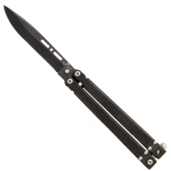 Bear Song® II: 5-3/8 In. Modified Clip Black Powder Coated Finish Blade Butterfly – B-200-B4-B