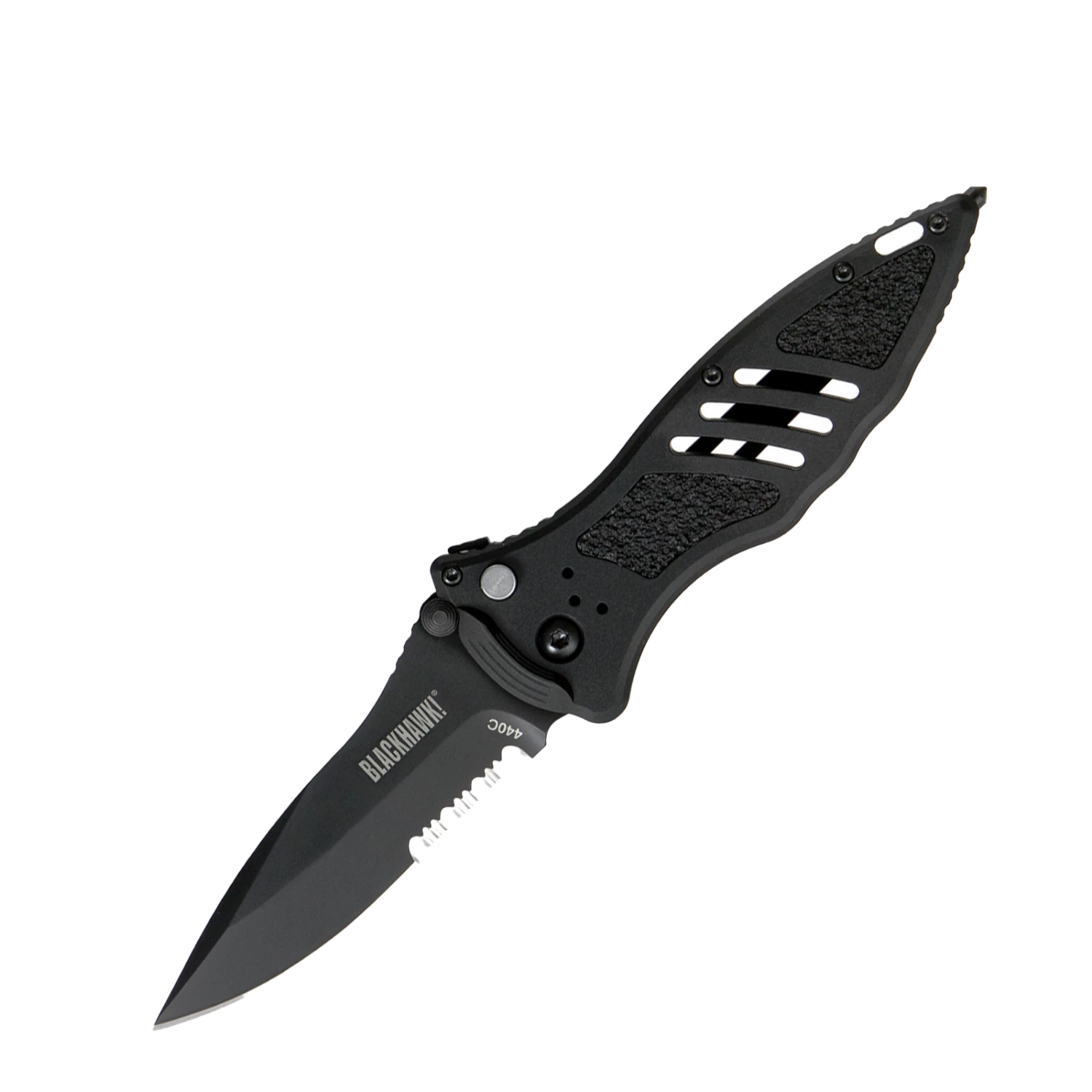 BLACKHAWK® Small Button Lock Folder Partial Serrated Edge – BH15M211BK 2 BLACKHAWK® Small Button Lock Folder Partial Serrated Edge – BH15M211BK