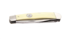 4-1/8″ Yellow Delrin® Large Trapper – C354 -BEAR AND SON CUTLERY Sales C354 Closed