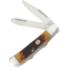 3″ Red Stag Bone 2-Blade Little Trapper – CRSB54 1/2 -BEAR AND SON CUTLERY Sales CRSB54 HALF