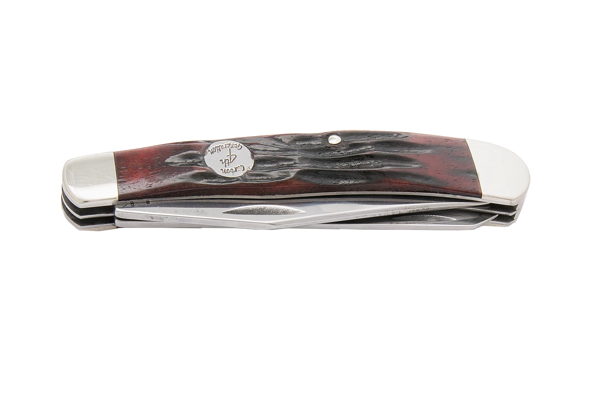 4-1/8″ Red Stag Bone Large Trapper – CRSB54 4 4-1/8″ Red Stag Bone Large Trapper – CRSB54 - Image 2