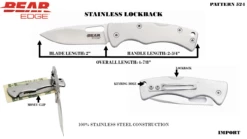 2-3/4″ Moneyclip Knife – BE524 10 2-3/4″ Moneyclip Knife – BE524 -BEAR AND SON CUTLERY Sales Pattern 524