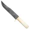 14-3/8″ White Smooth Bone Bowie Damascus – WSB02D -BEAR AND SON CUTLERY Sales WSB02D